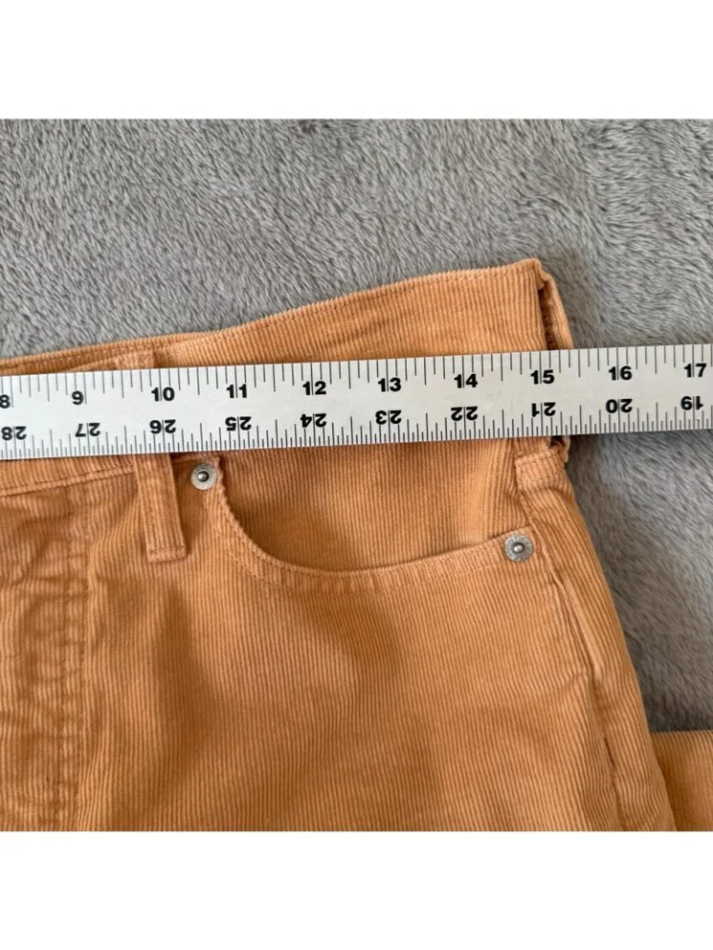 J Crew Tan Wide Leg Corduroy High Rise Pants Trousers Womens size 6 28